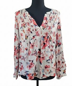 Floral Smocked Women's Top
